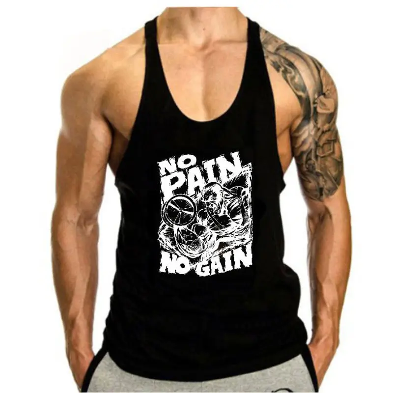 

Fitness Vest for Men Loose Fitting Training Sleeveless Cotton Basketball Sports Muscle Building Trendy Running Plus Size