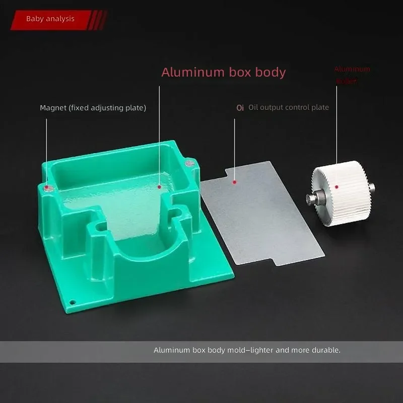 Heavy-Duty Leather Edge Sealing Box with Oil Roller Applicator Handmade Craft Tool for Leather Dye Paint Repair And Edge Finishi