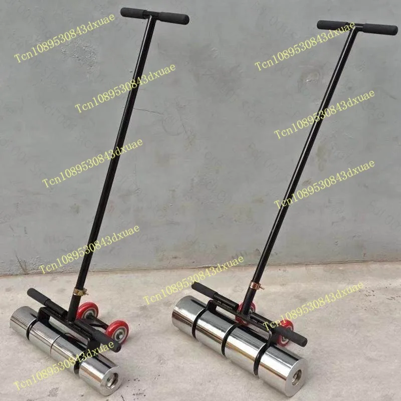 Heavy Duty Compaction Pressure Roller Electroplated Stainless Steel 30KG  for PVC Plastic Flooring Laying Construction
