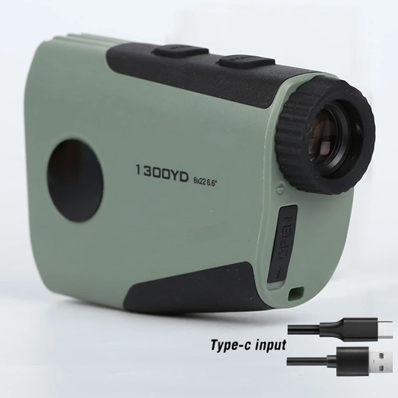 Cross-border Laser Rangefinder Telescope Charging Outdoor Golf Ranging High 1300Yar