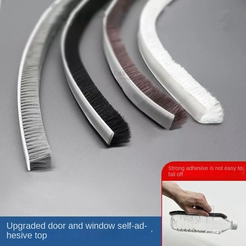 5/10/20m Eters Brush Strip Self Adhesive Door Window Sealing Strip Home Door Window Sound Insulation Seal Film Door Swal Weather