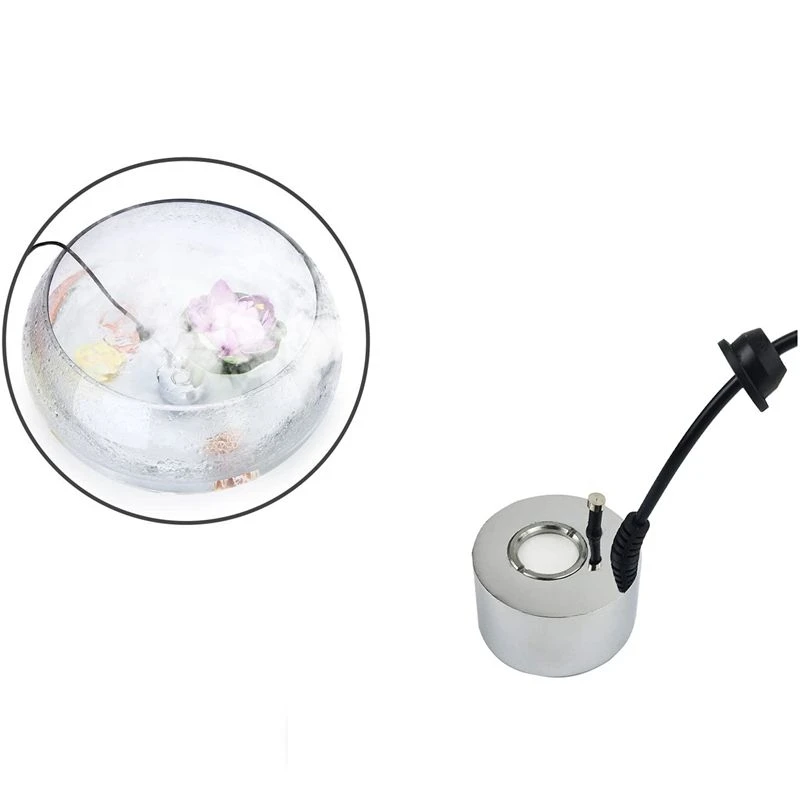 L63A 3X Mist Maker Fogger Ultrasonic Humidifier 3Pcs Atomizing Heads Water Fountain Pond Fog Atomizer Air Humidifier US Plug