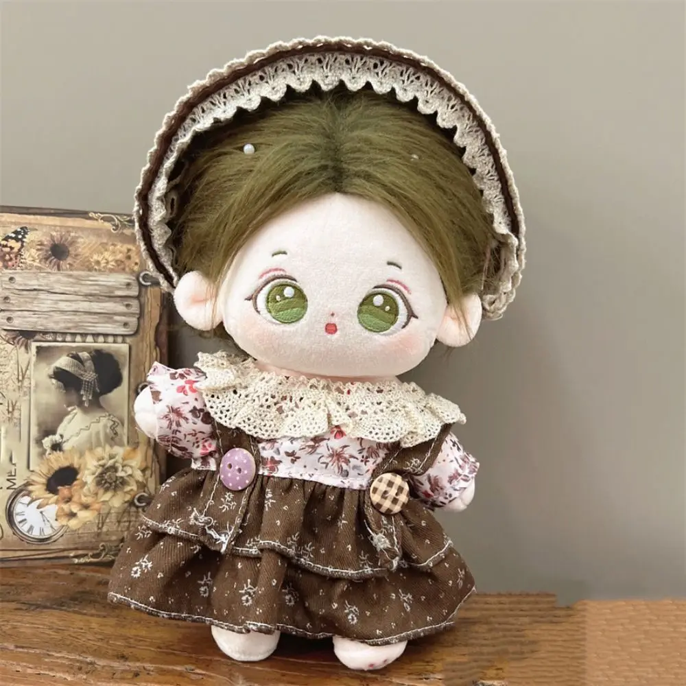 Princess Skirt 20cm Cotton Doll Dress Academic Style DIY Clothing No Attributes Dolls Clothes Kawaii Dress Up Plush Doll Clothes