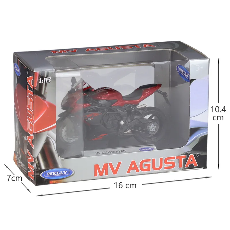 Welly 1:18 Motorfiets Modellen Mv Agusta F3rr F 4S Legering Model Motorfiets Model Miniatuur Race Speelgoed Voor Geschenkcollectie