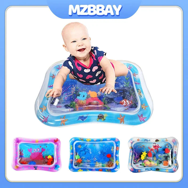 Baby Water Play Mat PVC Infant Tummy Time Mat Premium Baby Water Play Mats Kids Early Education Developing Activity Toys Gift