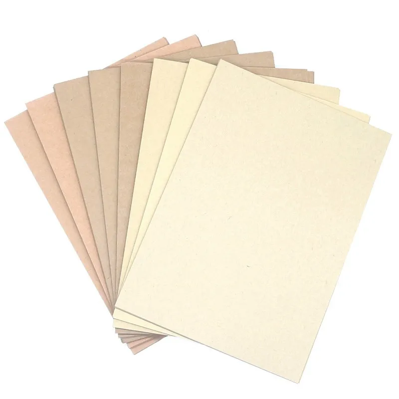 A4 Kraft Paper Hard Raw Wood Pulp Paper DIY Handmake Craft Card Paper Thick Paperboard Cardboard Packaging Decorations Paper