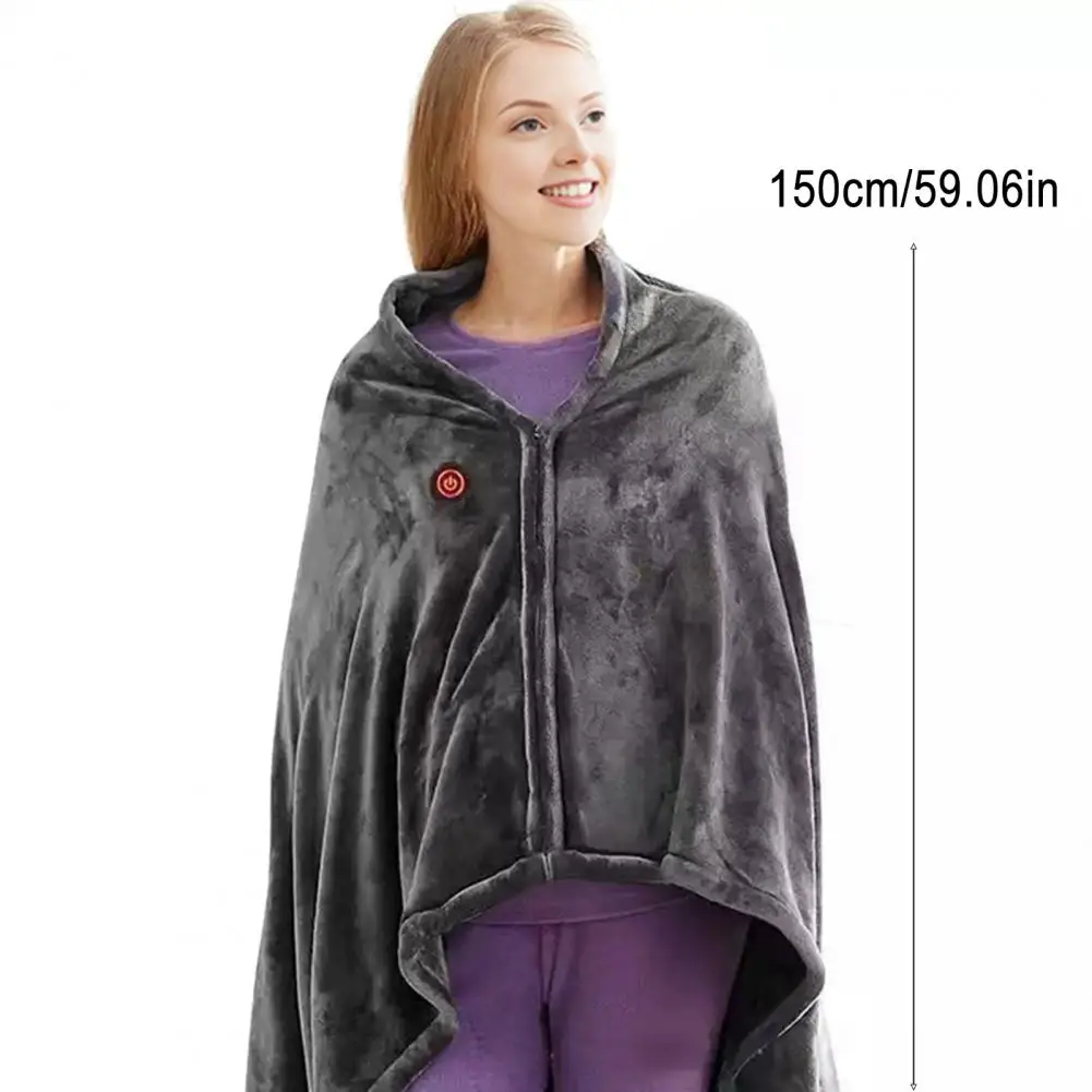 Electric Heating Pad Safety Electric Blanket Usb Blanket with 3 Heat Settings Double-sided Flannel Thermal Throw for Car