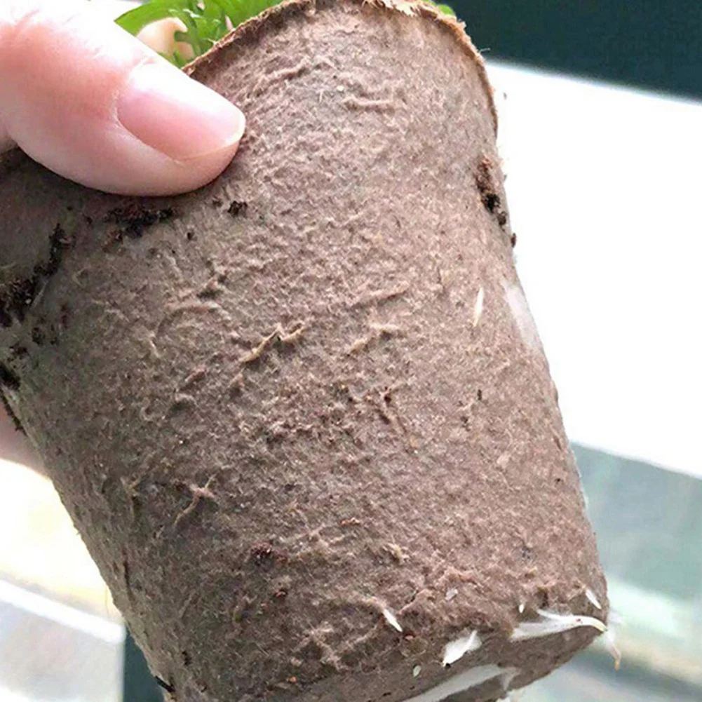 Peat Pots, 30 Pcs 3 Inch Seed Starting Pots Round Nursery Pot, Biodegradable Plants Pots With Bonus 20 Plant Labels