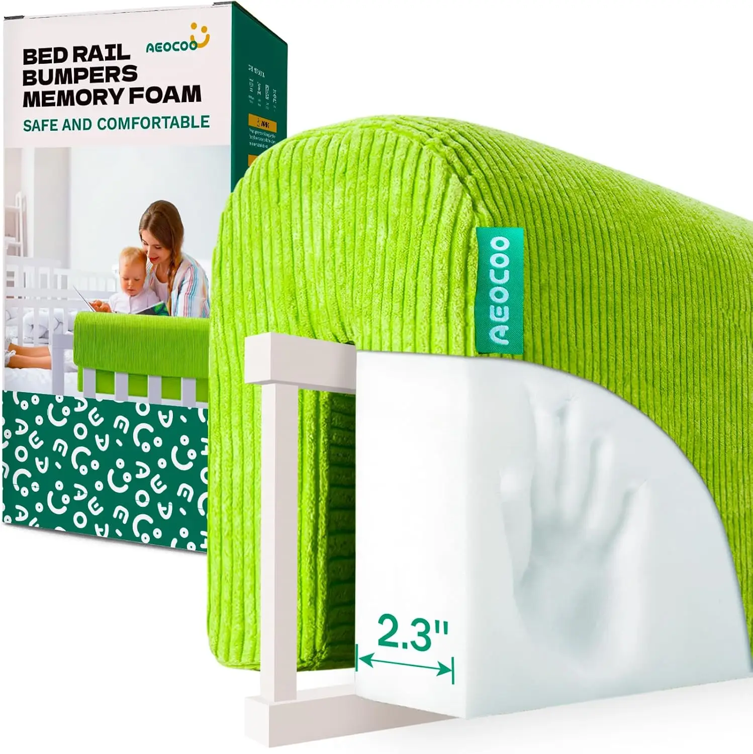 

Bed Rail For Toddlers, Bed Bumpers For Toddlers, Tool-Free Install For Bunk Bed Accessories Protector, Soft Memory Foam With