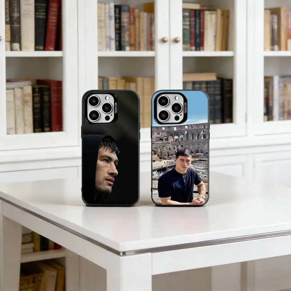 

D-Dmitry B-Bivol Phone Case For iPhone 17,16,15,14,13,12,11 Plus,Pro Max,XS,Colorful Silver Black Cover