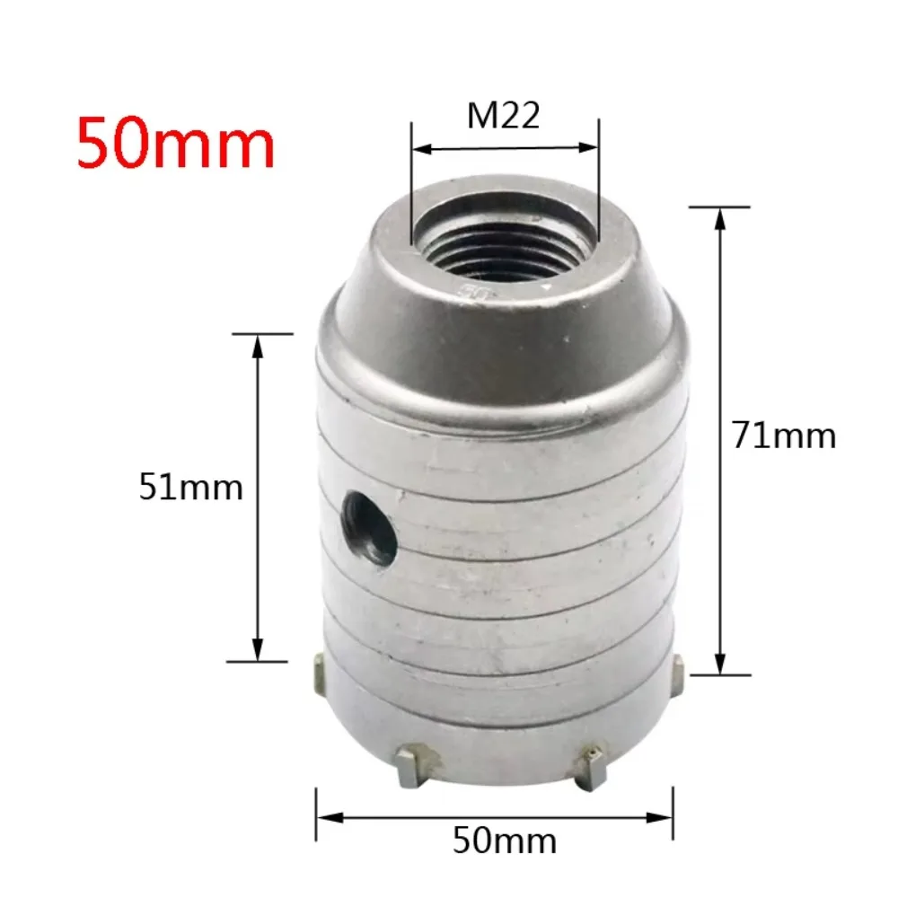 

40mm-60mm Concrete Hole Saw High Strength Round Shaft Wall Drilling Saw Heavy Duty Metal Cutting Masonry Construction Tool