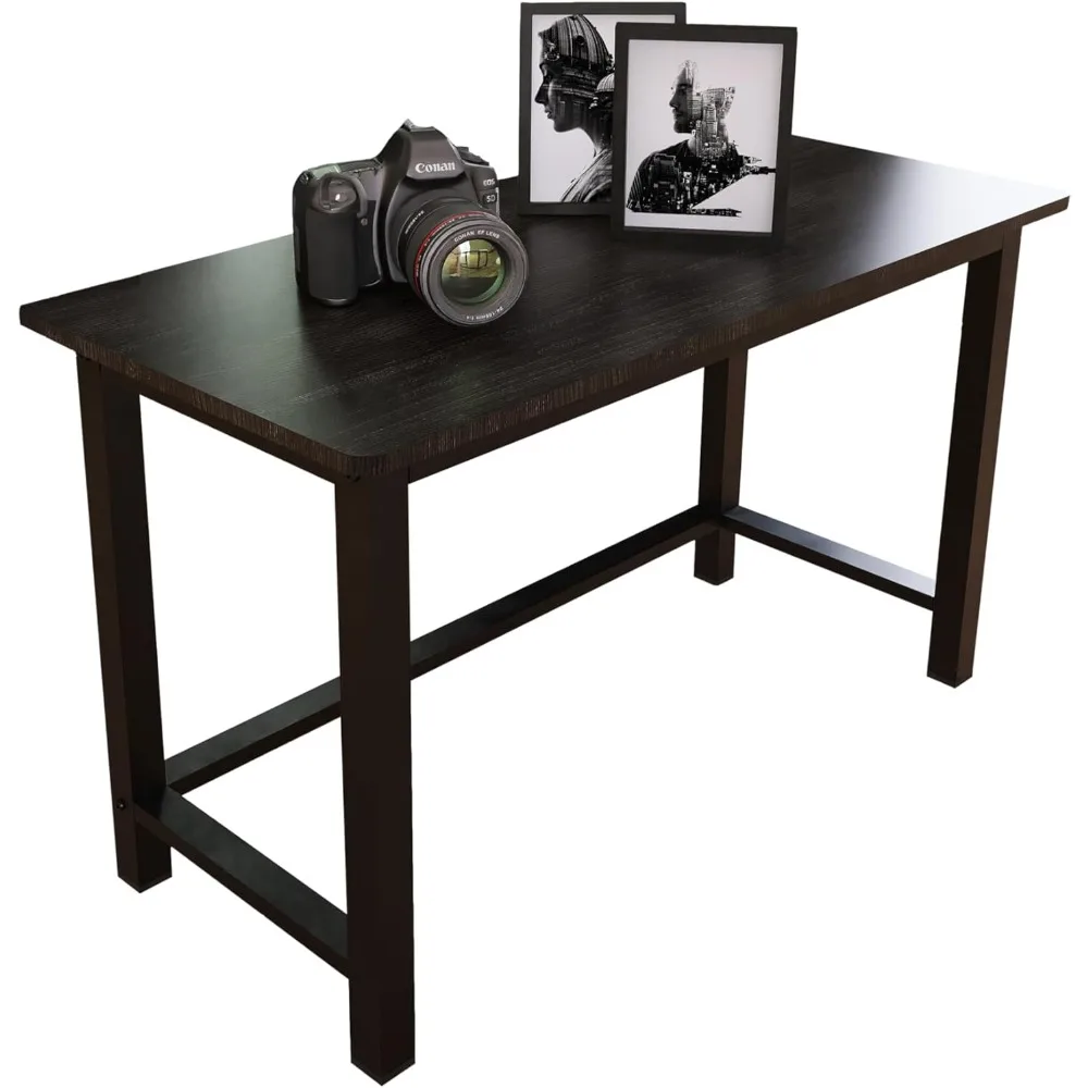 

51'' Home Office Desk Modern Computer Desk 51.2X 23.6x29.5 inches PC Table with Thicken Frame Industrial Style Sturdy Metal Fram