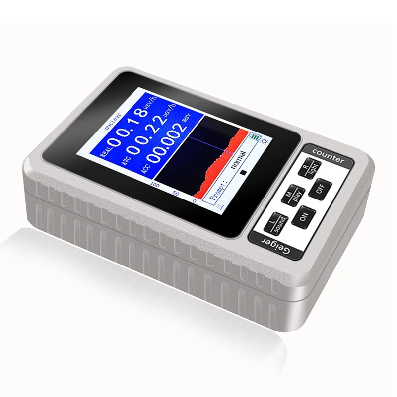 5 PCS Geiger Counter Personal Dosimeter Marble  BR-9B XR-1 Beta Gamma White