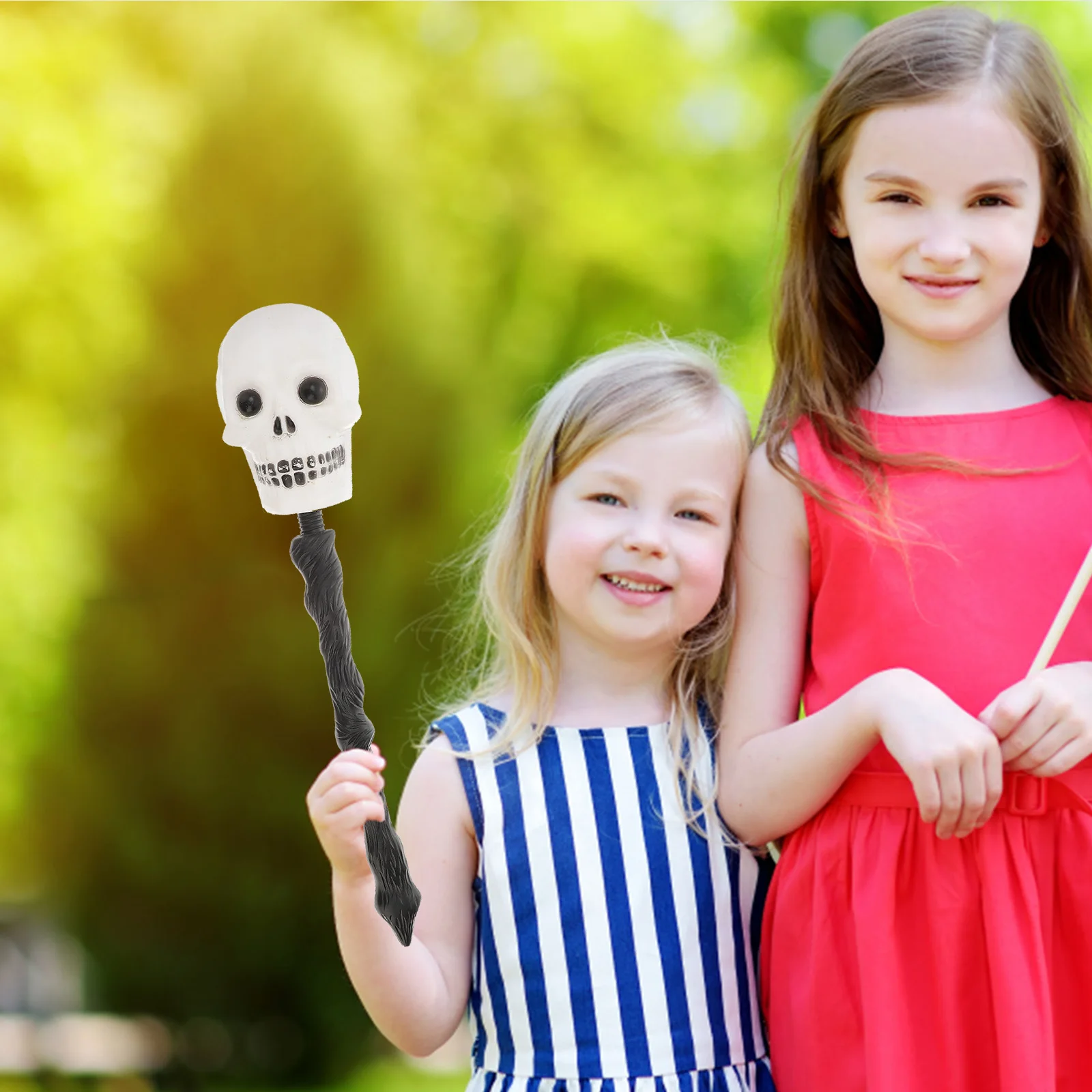

Skull Plastic Halloween Costume Accessory Prop Stage Performance Cosplay Dress Up Scepter Wands Toys Kids Scepter Sturdy