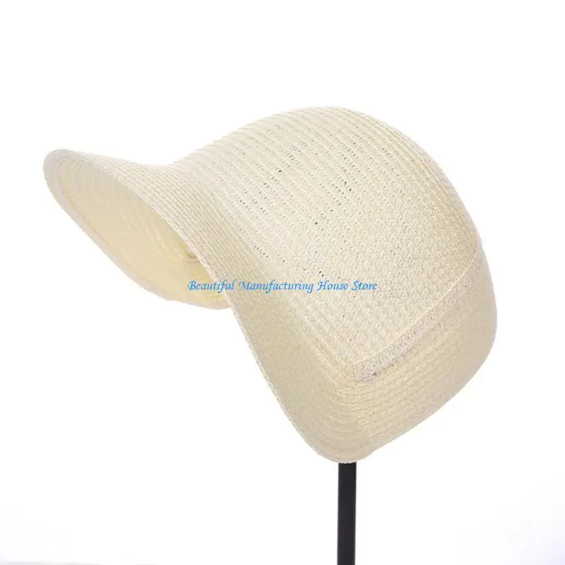 E56A Victorian Woven Straw Bonnet Hat For Costume Balls Theme Event Craft Hat Base