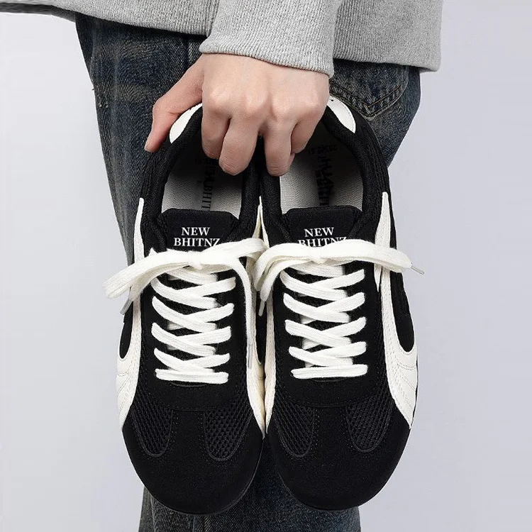 Men's leather casual shoes  unisex shoes  trendy sports shoes  thick soled height increasing men's shoes