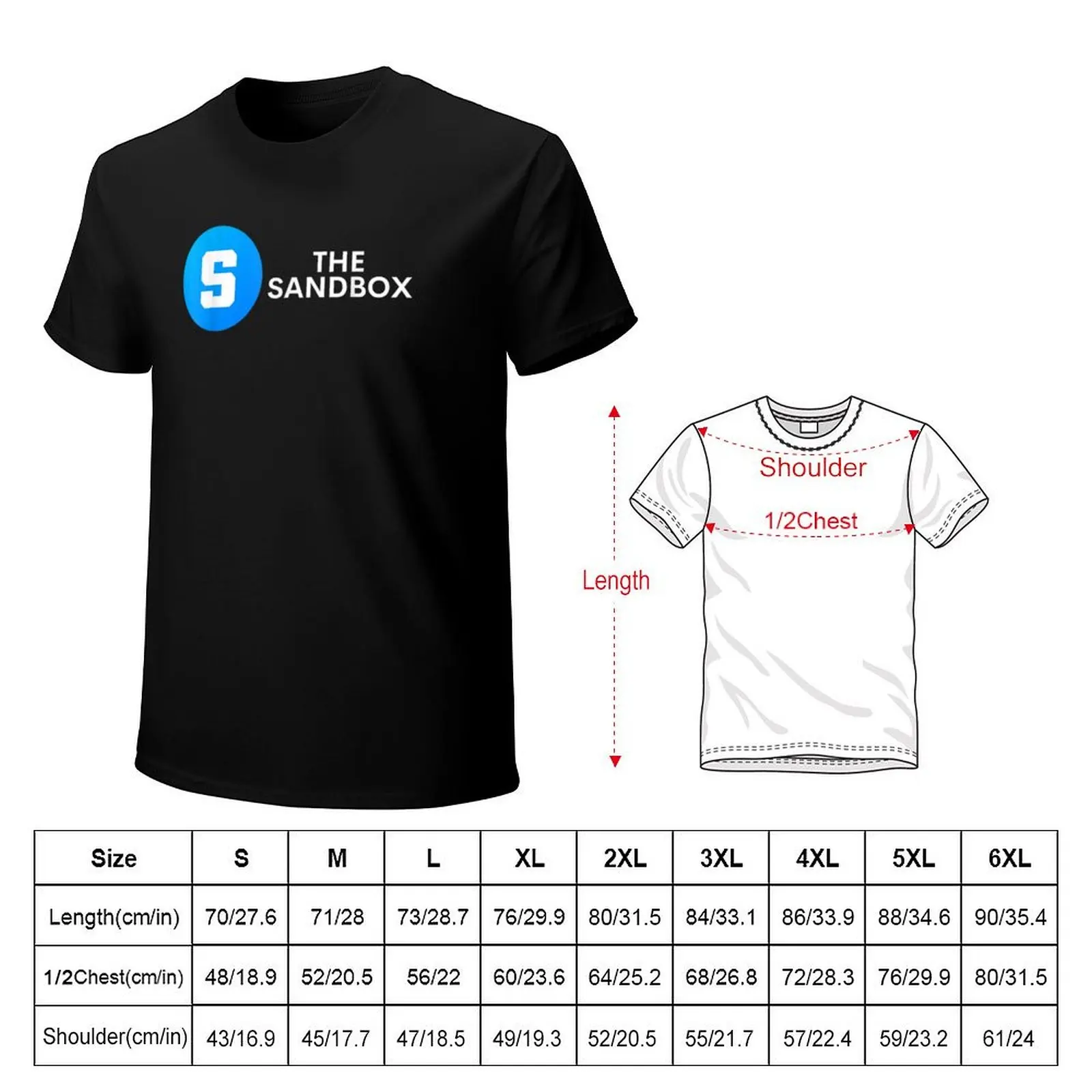 Sandbox Game Sandbox Sandbox Token Crypto T-Shirt man t shirt cotton high quality T-Shirt