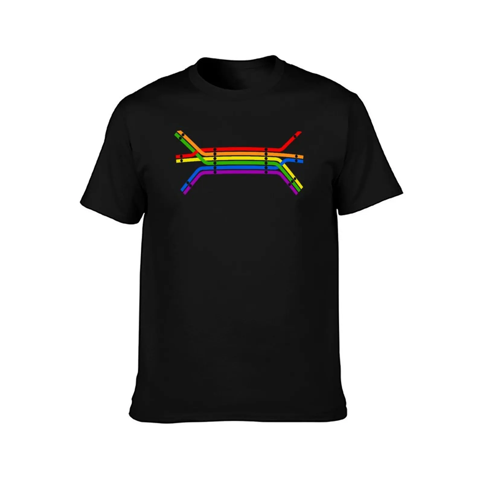 Transit Pride T-Shirt Simple Casual Short Sleeve Cotton T-Shirt