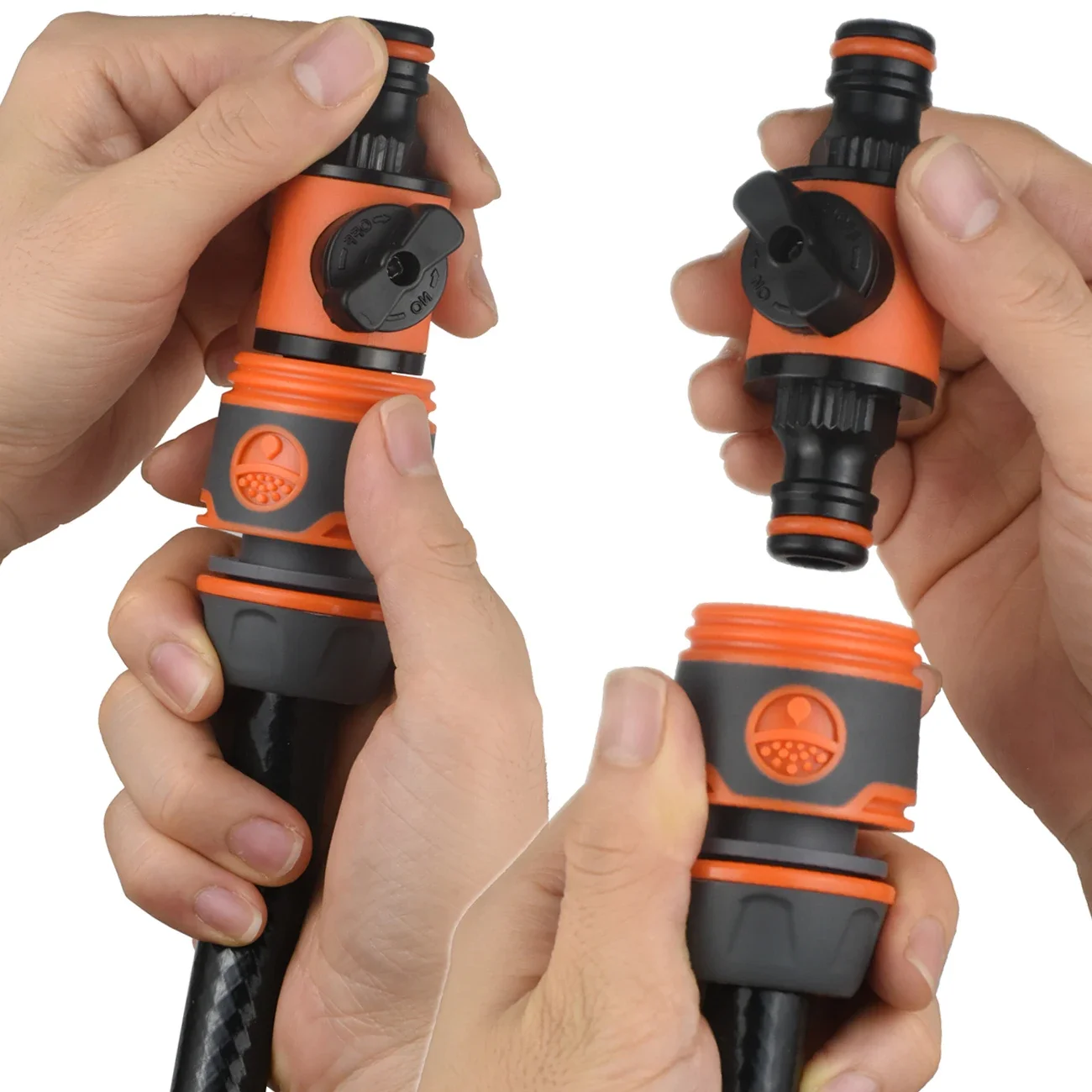 Kesla 2ชิ้น16มม. หัวต่อคอมพิวเตอร์1/2 "3/4" อะแดปเตอร์ท่อหยุดปลั๊ก Coupler ข้อต่อท่อน้ำชลประทานซ่อม Extender