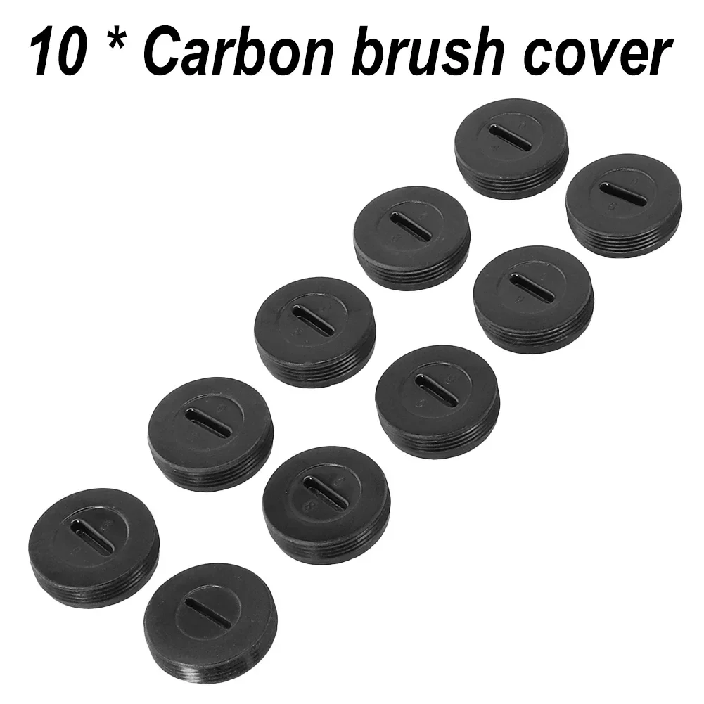 Carbon Brush Cap Plastic Screw Carbon Brush Holder Cover Replacement Parts For 12-22mm Electric Motor Hammer Grinder Accessories