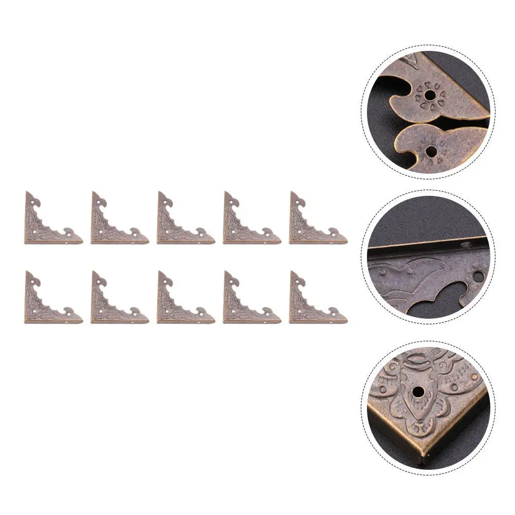 24Pcs Jewelry Box Protectors Metal Corner Guards Decorative Guard Parts for Wooden Gift Storage Case Accessories