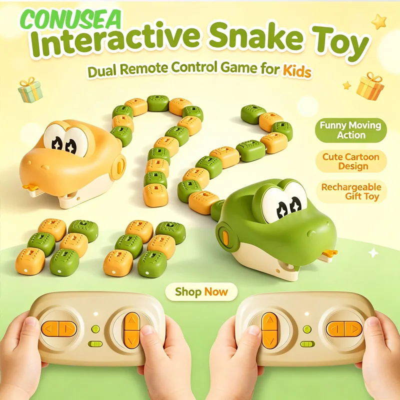 RC Snake Game Remote Control Robot with controller battle Interactive Competition Intelligent Animal Educational Toy for Kids