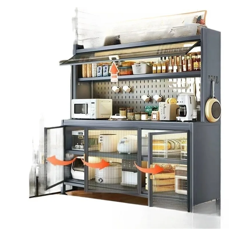

Kitchen Closed Shelf Extended Floor Multi-layer Wrought