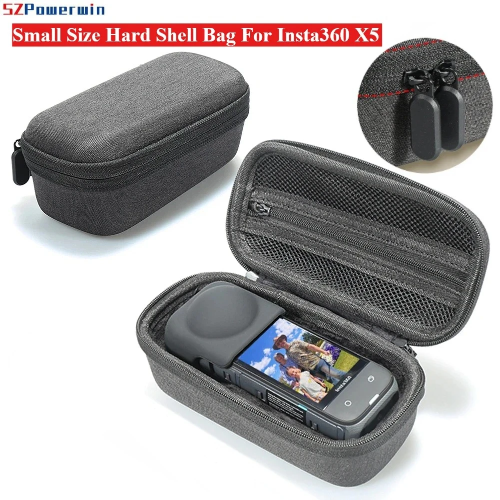 For Insta360 X5 Accessories Small Size Hard Shell Bag Drop-Proof Portable Storage Bag Anti-Scratch Camera Body Mini Storage Bag