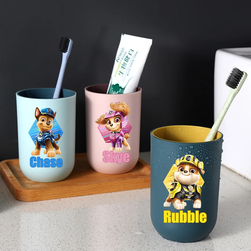 PAW Patrols Toothbrush Cup GIRL Boy Water Cup Kids Kawaii Bathroom Mouthwash Cups Cartoon Tooth Cups Cute Toothbrush Mugs Gift