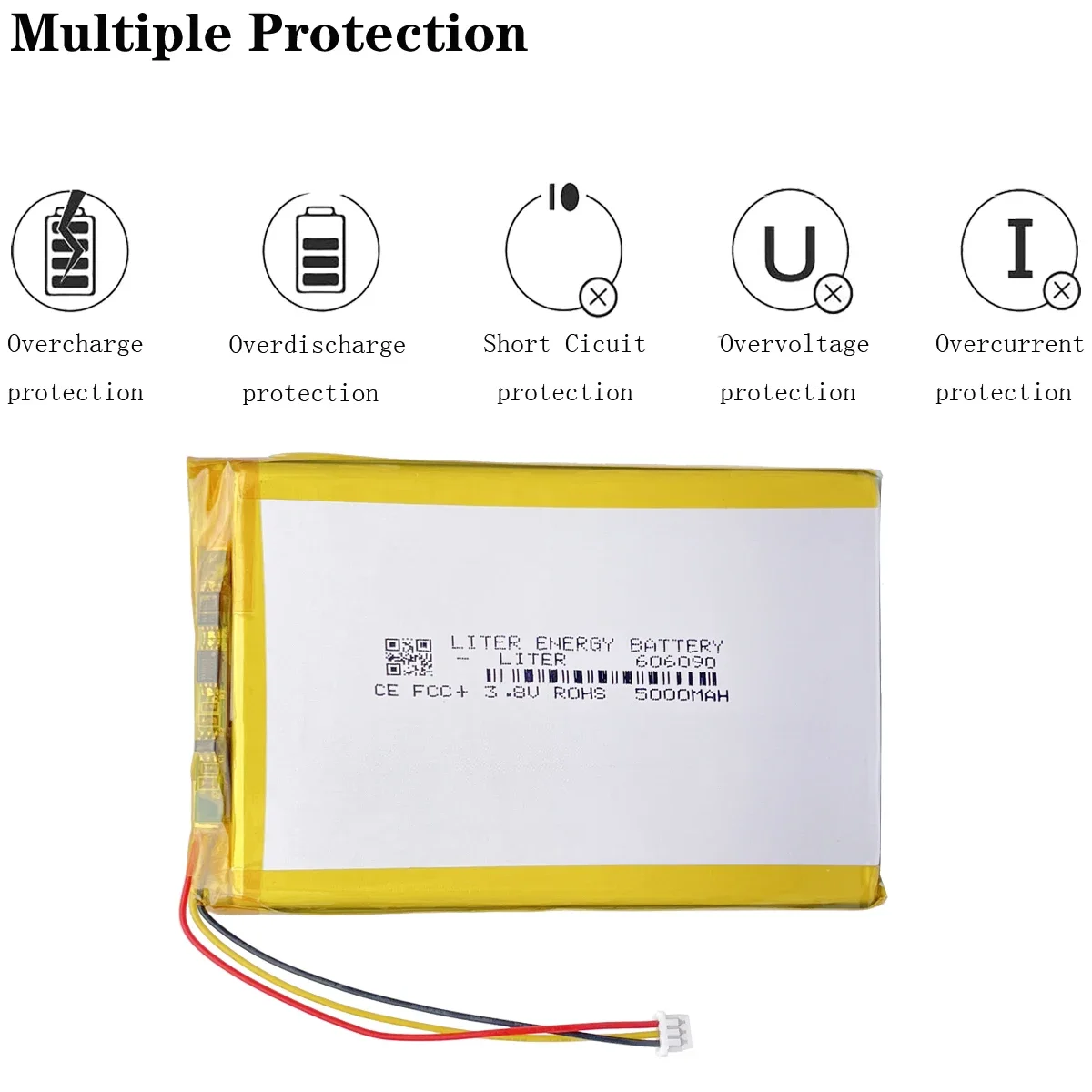 Zastąp 3.8V 606090 5000mAh bateria Lipo na anbernic RG505 automat do gier Open source przenośna konsola