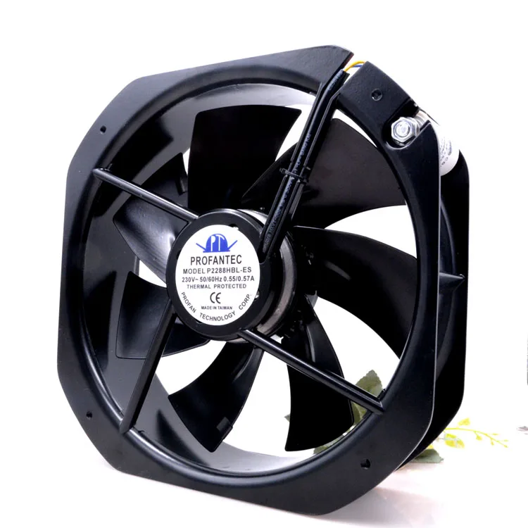 

Profantec 28080 230v 0.55A P2288HBL-ES Cabinet Ventilation Metal Cooling Fan