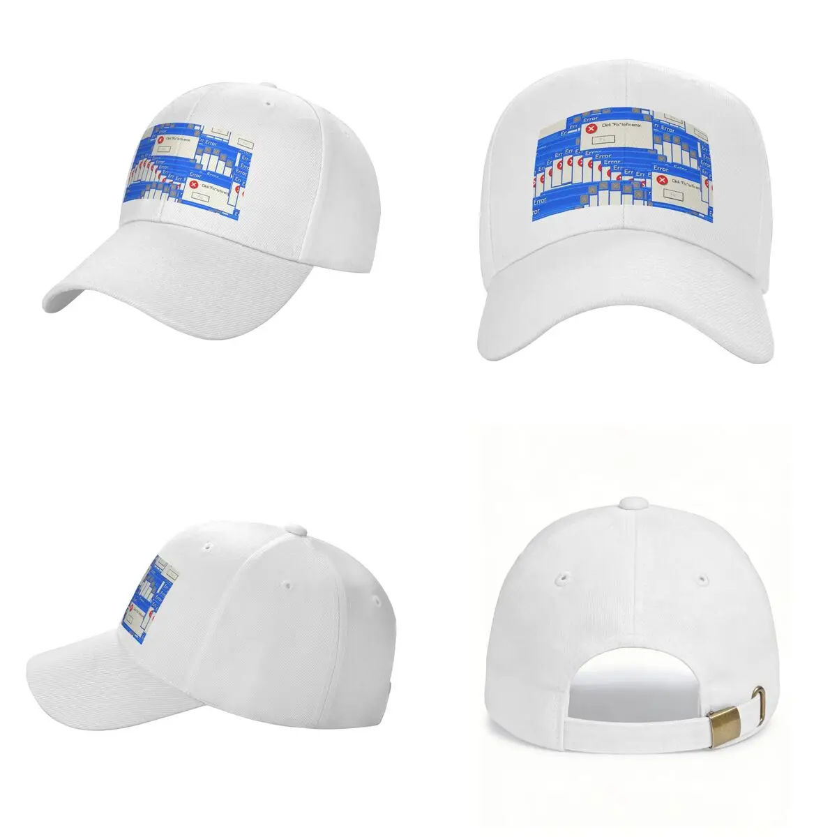 Windows Xp Error Tiled Cap Fashion Casual Baseball Caps Adjustable Hat Hip Hop Summer Unisex Baseball Hats