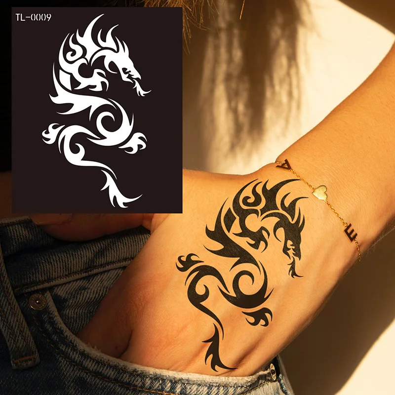 Henna Stencil Hollow Rose Butterfly Design Reusable Juice Spray Tattoo Template for Professional Body Art Festival Party Wedding