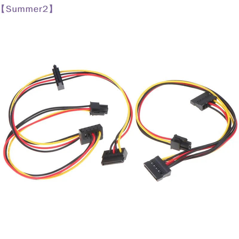 4Pin To 2 Port 3 Port HDD SSD SATA Power Socket Cable Connector For 6000 8000 ATX PSU Mainboard 628568-001〔Sum2〕