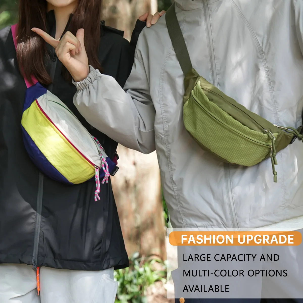 Fashionable Women's Bag Waterproof Oxford Cloth Chest Bag 2026 New Model Crossbody Bag Lightweight Travel Sports Leisure Chest Bag Student