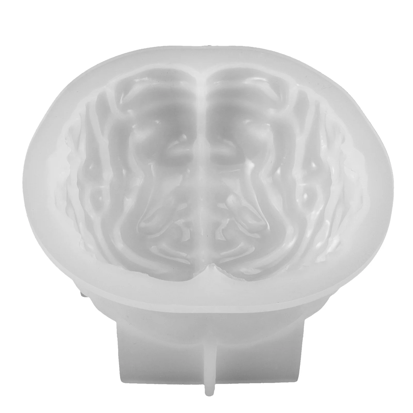 

Halloween Silicone Mold Human Brain Shape Scary Brain Mold Flexible Reusable for Making DIY Silicone Molds