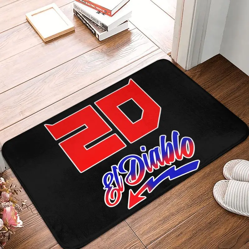 Fabio Quartararo Front Door Mat Anti-Slip Outdoor Absorbent Doormat Kitchen Balcony Entrance Rug Carpet