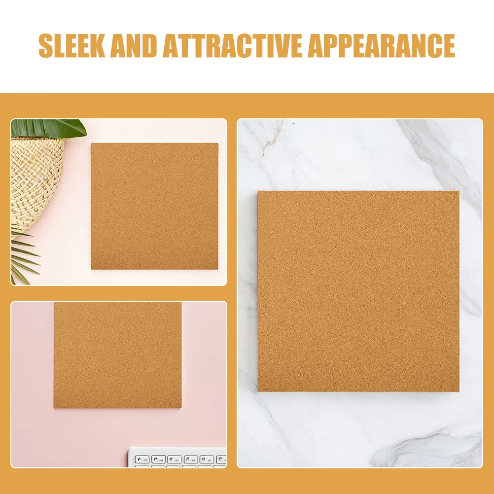 5 قطعة 300x300x2 مللي متر ورقات الفلين ذاتية اللصق عزل الصوت لوحة إعلانات للمنزل مكتب المدرسة ديكور لوحات الفلين للجدران #3