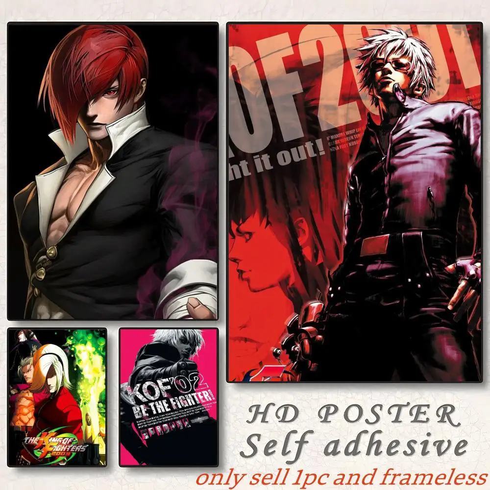 Reto Game T-The King of Fighters Poster Home Living Bed Room Bar Hallway Sticky Wall Art Printing Aesthetic Decor