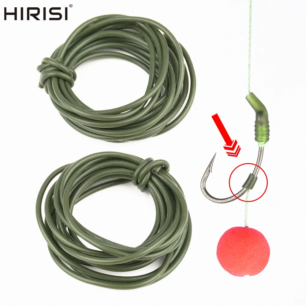 3m Carp Fishing Hook Silicone Tube Anti-tangle Rig Tubing for Safety Lead-clip System Size 0.5x1.8mm 0.8x1.9mm AE069