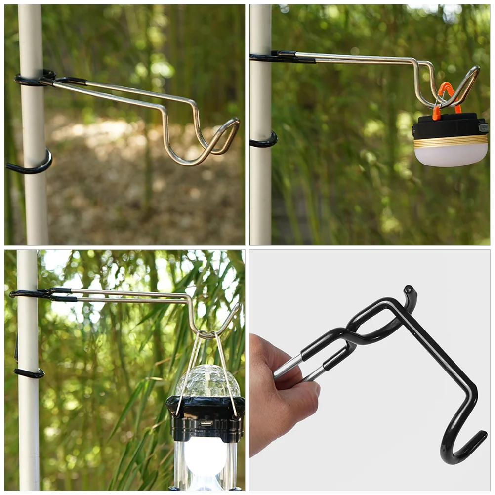 

Camping Lamp Pole Hook Stable Space Saving Outdoor Hanger Tent Travel Accessories Camping Light Hook