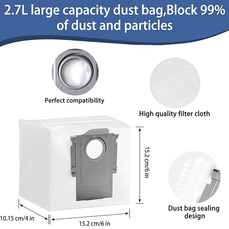 For Roborock Q10 PF/Q10 PF+/Q10 VF/Q10 VF+ Robot Vacuum Accessories Main Side Brush Filter Mop Cloth Dust Bag Replacement Parts image 6