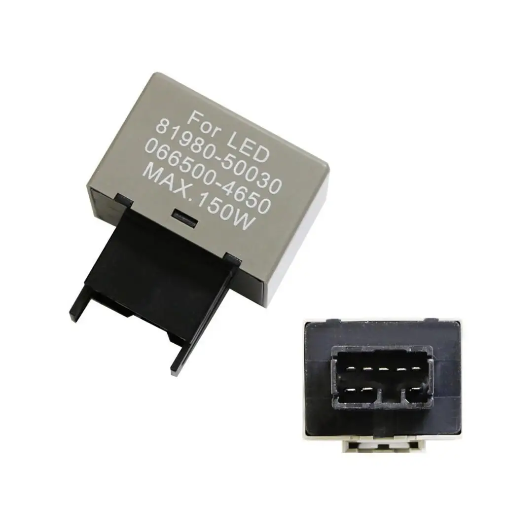 8 Pin Turn Signal Relay LED Electronic Hyper Flasher Relay Plug and Play Bulb Fix for Suzuki Geely Cars
