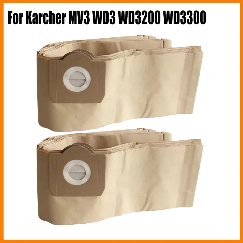 Dust Bags Dust For Karcher MV3 WD3 WD3200 WD3300 A2204 A2656 Vacuum Cleaner Spare Parts Paper Dust Bag Replacement Accessories