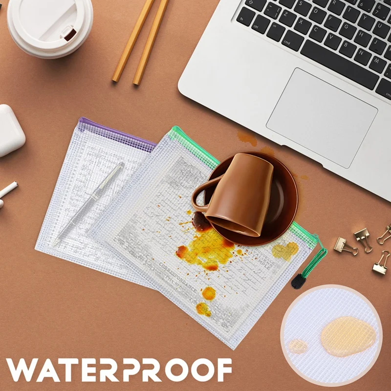 A5 Plastic Wallet Folder - Grid Folder Type Wallet Pocket Bag Pocket-AC47