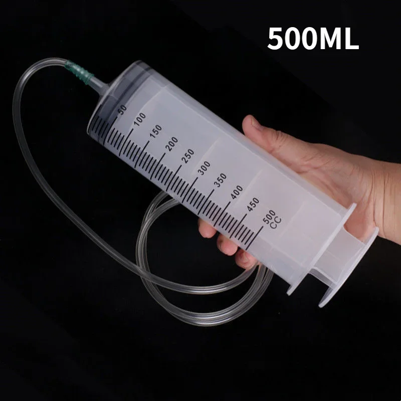 New Scale Marked Large Syringe 350ml 500ml Reusable Pet Feeding Pump Multifunctional Enema Syringe Animal Care Accessories