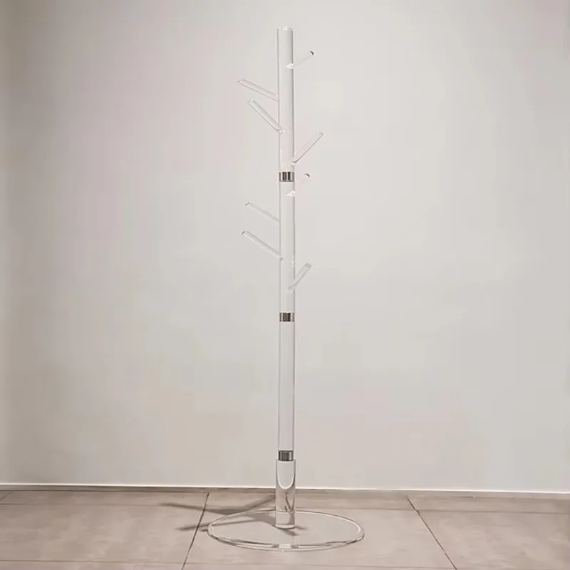 Tree decoration acrylic furniture sturdy independent bag rack floor-to-ceiling transparent acrylic hanger