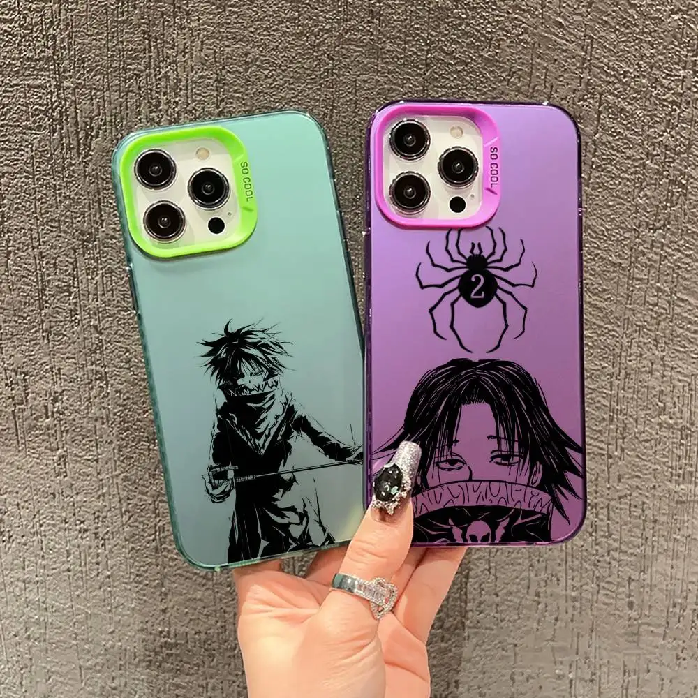 HxH Phantom Troupe feitan Portor  Phone Case For iPhone 17,16,15,14,13,12,11 Plus,Pro Max,XS,Colored silver phone case