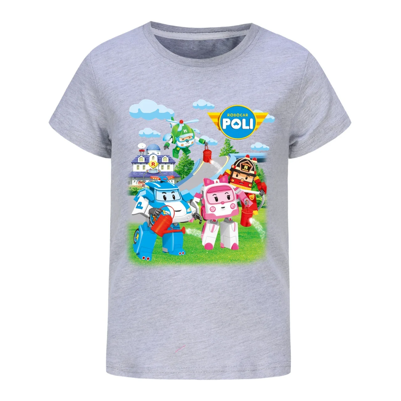 Kids Clothes Boys T Shirt Summer poli Printed T-shirt Kids Funny Harajuku Fashion Top Boys&Girls Tee tops 2-16 Years3241