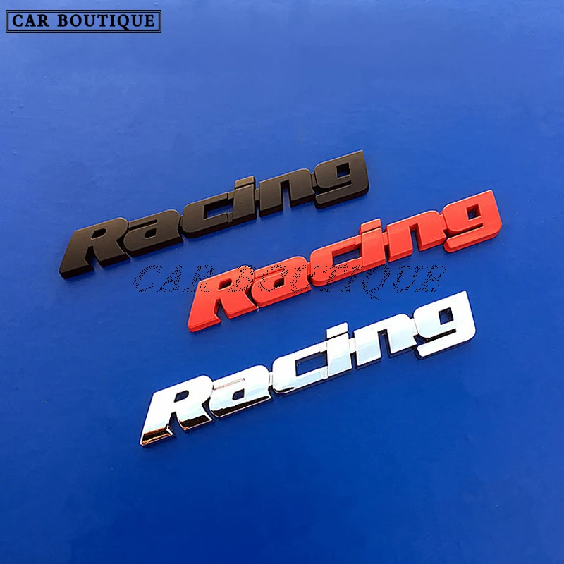 

Car 3d Three-dimensional Racing Racing Car Sticker Speed English Metal Car Logo Rear Tail Sticker Fender Side Sticker